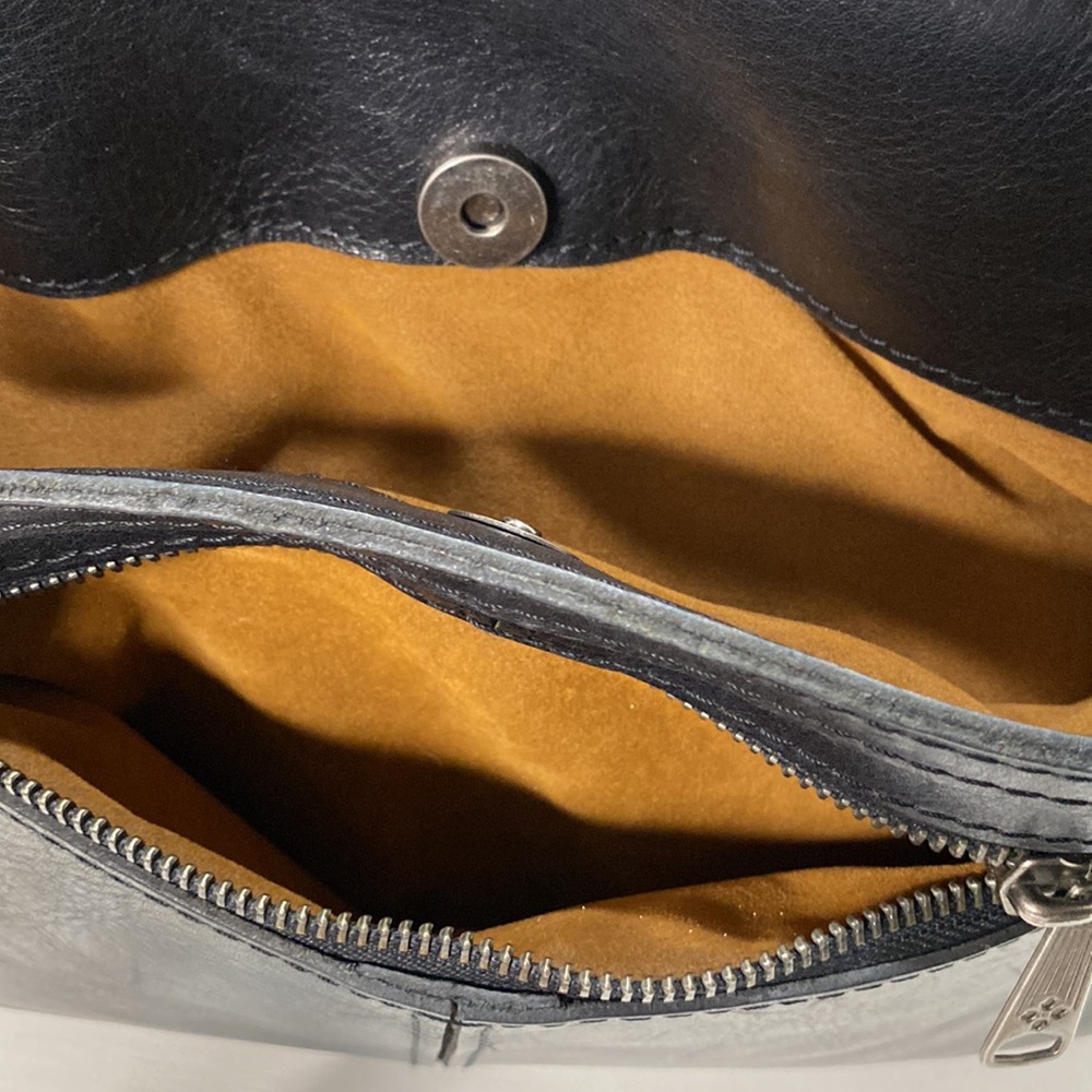 PATRICIA NASH Black Leather “Poppy Tote” (Heritage Collection) Bag - Picture 9 of 14